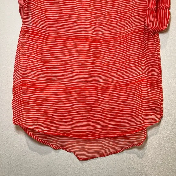Red and White See-through Top Size S - Picture 5 of 6